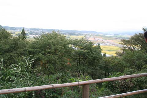 岩手・平泉・中尊寺・山の下の風景（２００９年９月２１日）