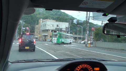 札幌市電・電車事業所前電停（２００９年９月２２日）