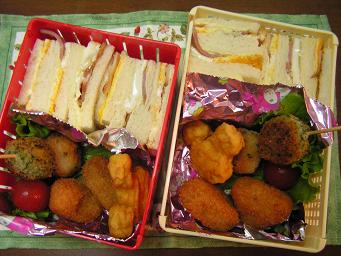 はーちゃん、すーちゃん弁当♪