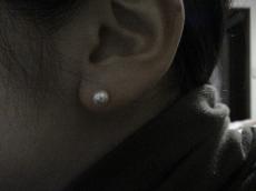 ピンクピアス着画