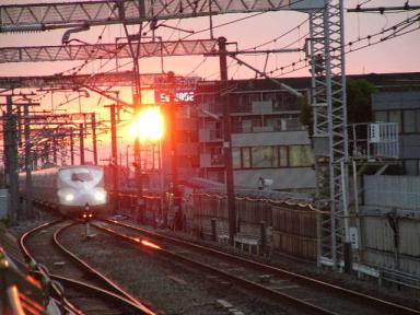 夕日