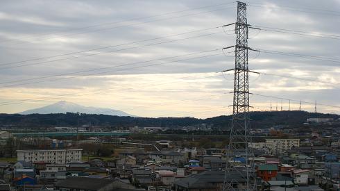 鳥海山と大森山