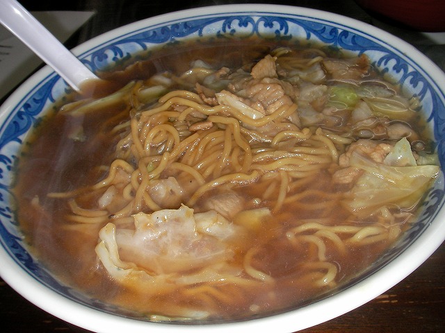 スープ焼きそば大盛り＠こばや食堂