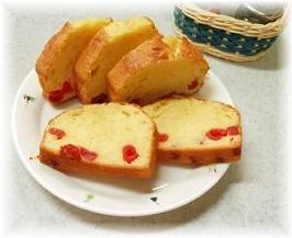 パウンドケーキ*チェリー