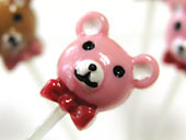 ピンクのクマちゃん飴