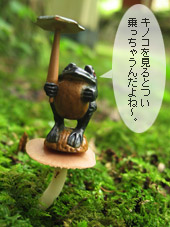 きのこに乗らずにいられるか