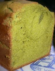 抹茶のパウンドケーキ断面