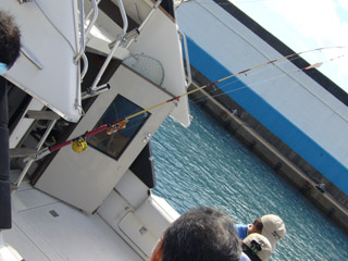 こんな感じで釣竿がセット