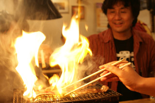 １５、山小屋に来て「肉」を食べずに帰れません！っていうか燃えてます！