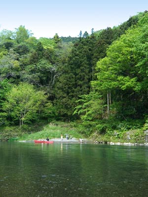 対岸に上陸♪