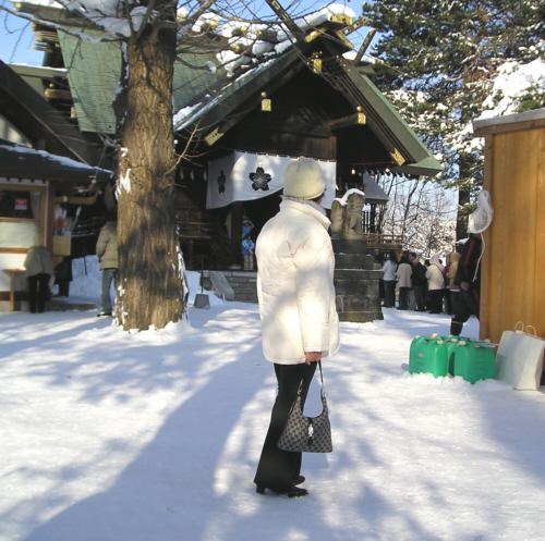 お正月-神社にて