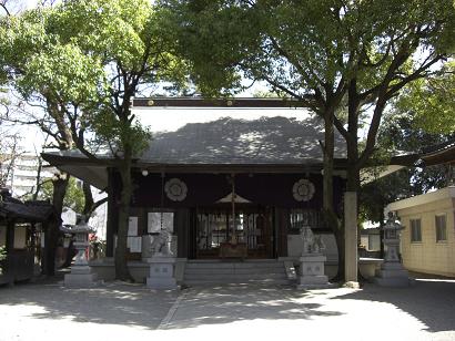 弓削神社　拝殿