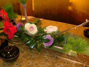 七草の会　テーブル花