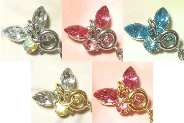 ゆらゆらチャーム用金具きらきら蝶々