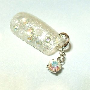 カラーストーンクリスタルAB銀