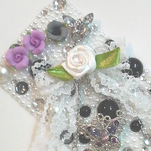 ゆらゆらデコチャーム貼付用きらきｒ蝶々