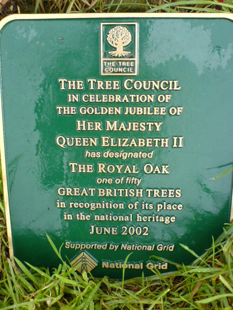 Royal oak plaque