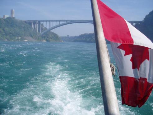 Rainbow Bridge & Canadian Flag