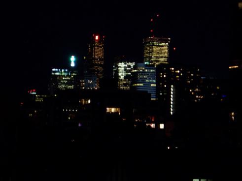 View from Shino's place - night