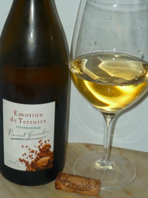 Vincent Girardin Emotion de Terroirs Chardonnay 2007 glass.jpg