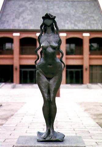 安い高評価R-061890　彫刻家　木内克　エーゲ海に捧ぐ　気品あふれる造形美のブロンズ・レリーフ(タトウ箱付き、裸婦像)(R-061890) その他