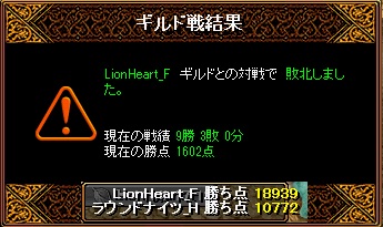 らいおんはーと結果