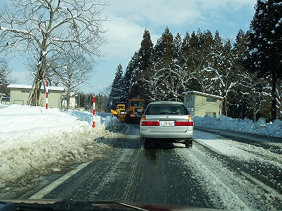 除雪中