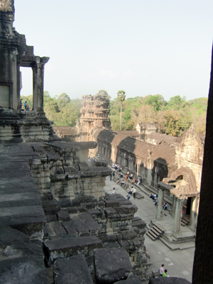 Angkor Wat Angkor Wat top of inner sanctum ,Siem Reap,Cambodia,2-16-4-10