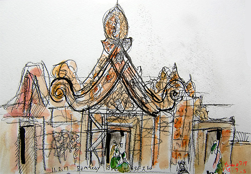 3rd-wall gate,Banteay Srei,Siem Reap,Cambodia
