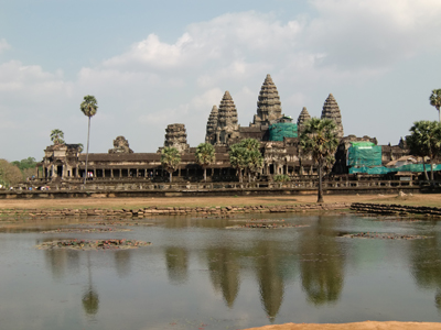 Angkor Wat pond ,Siem Reap,Cambodia,2-16-4-5