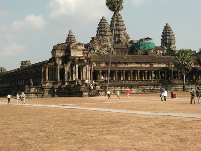Angkor Wat west-general view,Siem Reap,Cambodia,2-16-4-6
