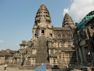 Angkor Wat nner sanctum_stairs,Siem Reap,Cambodia,2-16-4-9