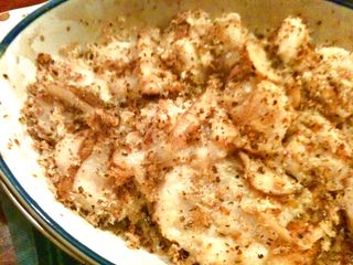 ホタテと松茸のパン粉焼き