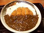 061111温泉で食事-ｶﾂｶﾚｰ