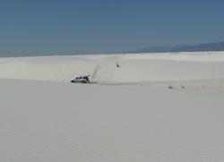 white sands-car