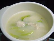 鶏ささみとチンゲン菜の中華クリームスープ.JPG