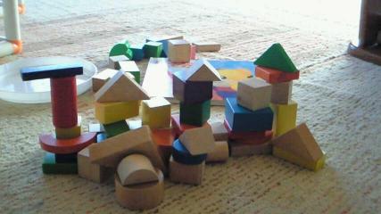 初めての積み木作品