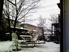 家の雪景色