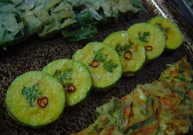 韓国版かぼちゃ天ぷら