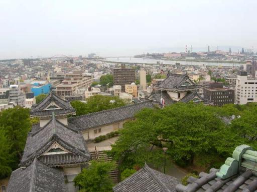 和歌山城からのパノラマ