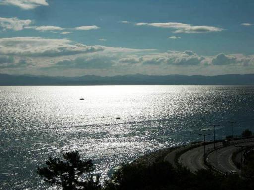 天守閣からの琵琶湖