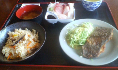 道の駅「ゆとりパークたまがわ」８月３日の定食