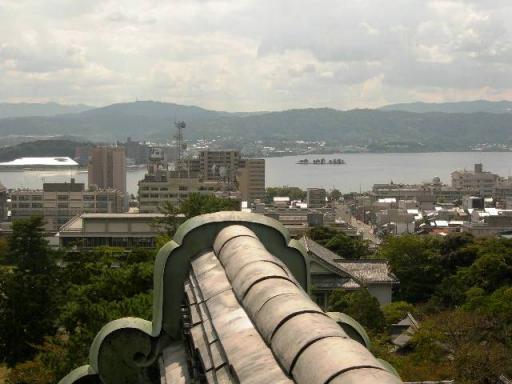 天守閣より宍道湖方面