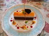 オレンジムース＆チョコのケーキ