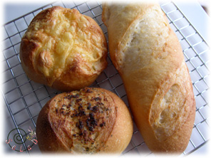 天然酵母フランスパン3種