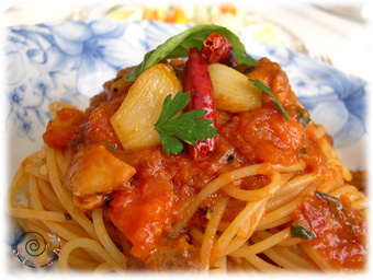 アラビアータチキンパスタ