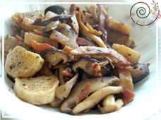 長芋ときのこのバルサミコソテー
