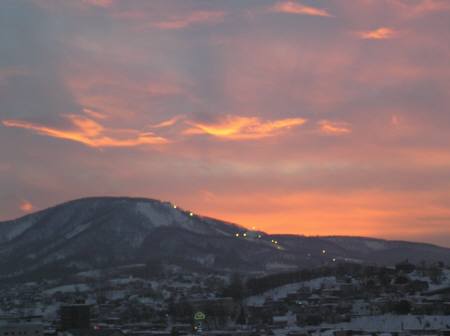 天狗山の夕焼け１