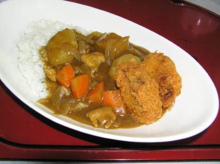 牡蠣フライカレー