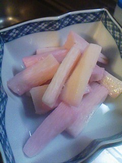 長いもの梅酢漬け